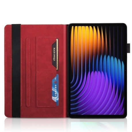 Чехол-книжка Tree Life Series Embossed Leather для Xiaomi Pad 7 / 7 Pro - красный