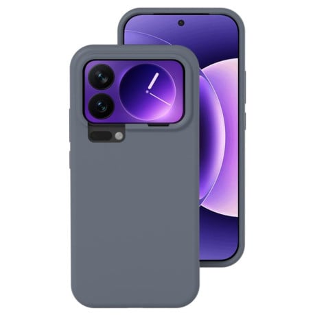 Силиконовый чехол Liquid Silicone Skin-friendly на Xiaomi 17 Pro - Grey