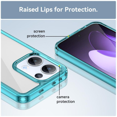 Протиударний чохол Colorful Acrylic Series для OPPO Reno13 Global - синій