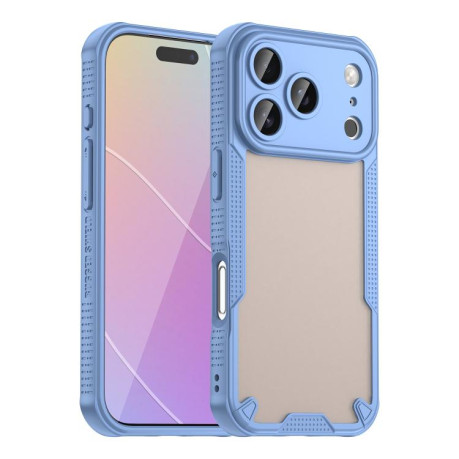 Противоударный чехол Armor Glaze PC Hybrid для iPhone 17 Pro - синий