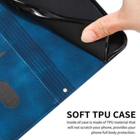 Чехол-книжка Dream Triangle Leather на Samsung Galaxy S24 Ultra - синий
