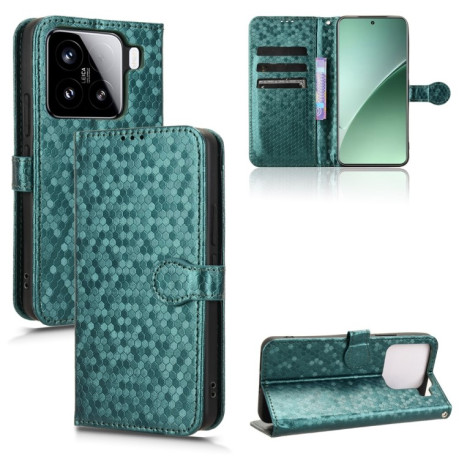 Чохол-книжка Honeycomb Dot для Xiaomi 15 Pro - зелений