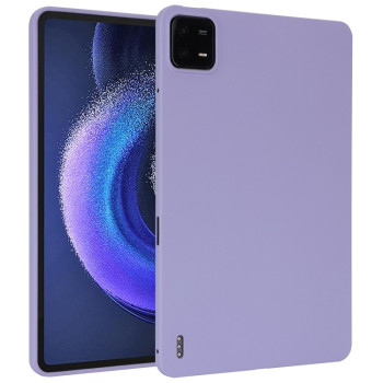 Чехол Oil Spray Skin-friendly TPU Tablet Case для Xiaomi Pad 6 / 6 Pro - фиолетовый