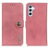 Чехол-книжка KHAZNEH Cowhide Texture для Samsung Galaxy A05s  - розовый