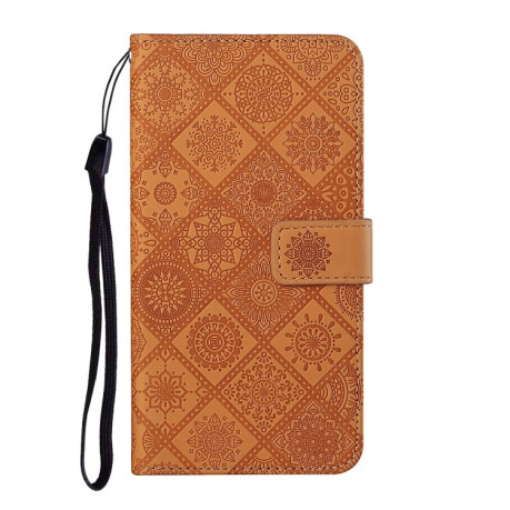 Чохол-книжка Ethnic Style для Infinix Hot 50 4G - коричневий