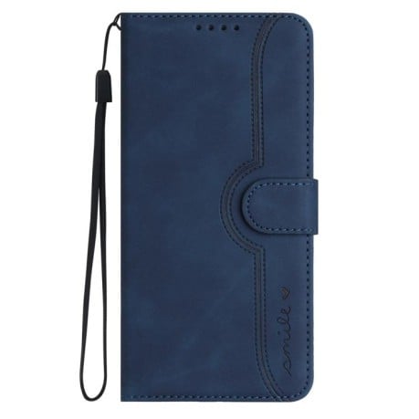 Чехол-книжка Skin Feel Heart Amile для Motorola Edge 60 Pro - синий