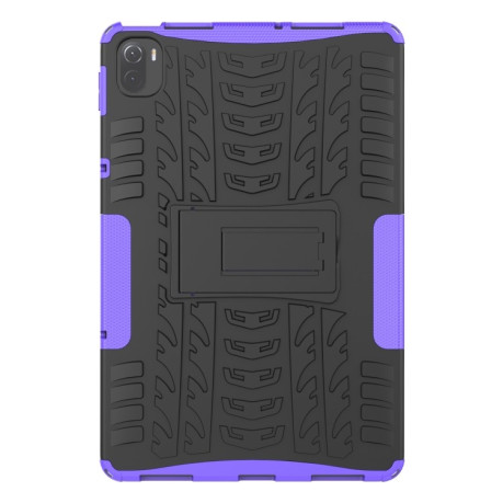 Противоударный чехол Tire Texture для Xiaomi Pad 5 / 5 Pro - фиолетовый