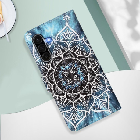 Чехол-книжка Colored Drawing Pattern Plain Weave Leather для Samsung Galaxy A56 5G - Mandala