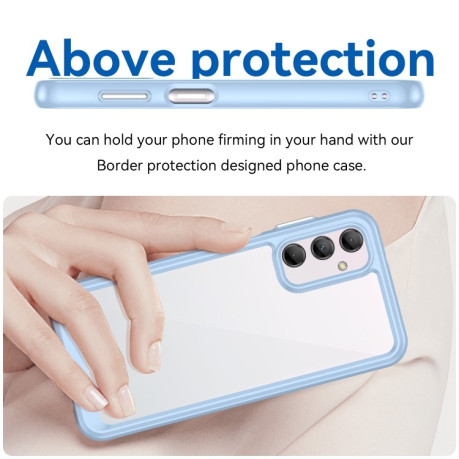 Противоударный чехол Colorful Series Acrylic для Samsung Galaxy M14 5G - синий