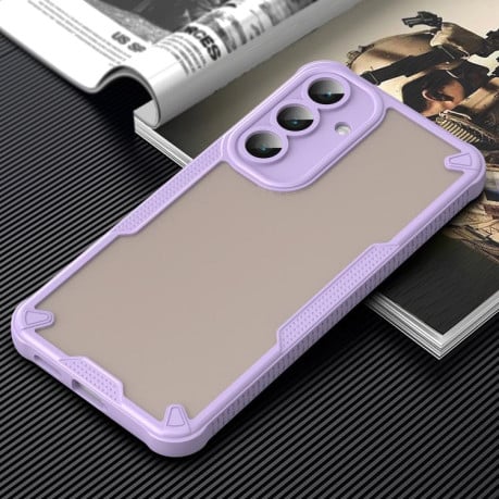Противоударный чехол Armor Glaze гибрид на Samsung Galaxy S25 FE 5G - фиолетовый