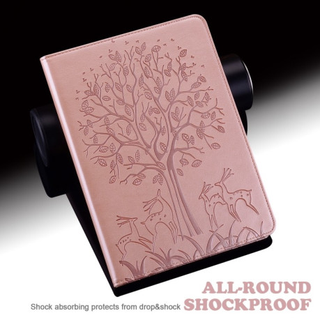 Чохол-книжка Tree Deer Embossed Leather для Xiaomi Redmi Pad SE 8.7 - рожевий