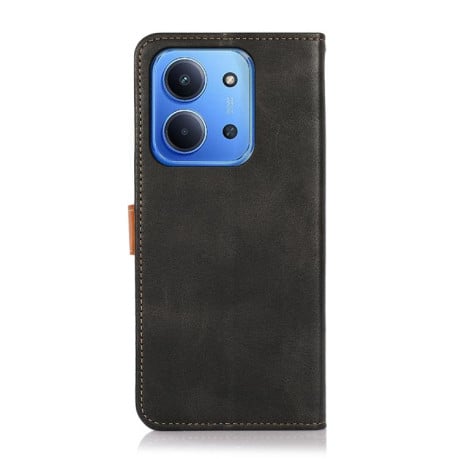 Чехол-книжка KHAZNEH Cowhide Texture на Xiaomi Redmi 15C 5G / 4G EU 173mm - черный