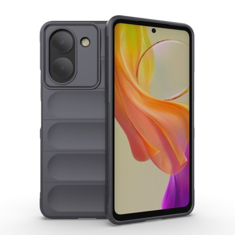 Силиконовый чехол Magic Flannel для Vivo Y36 4G - темно-серый