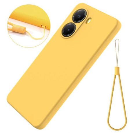 Силіконовий чохол Solid Color Liquid Silicone на Xiaomi Poco X7 Pro - жовтий