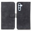 Чехол-книжка KHAZNEH с матовой фактурой Cowhide и магнитным хлястиком на Samsung Galaxy A16 5G - черный