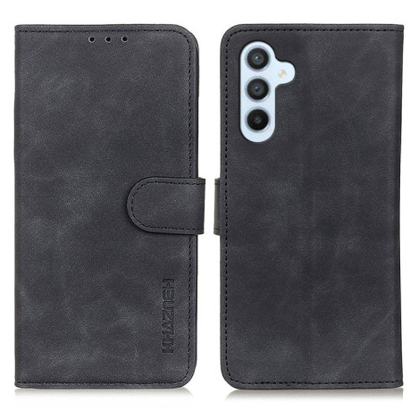 Чехол-книжка KHAZNEH Cowhide Texture на Samsung Galaxy S24 FE 5G - черный