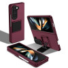 Противоударный чехол Three-dimensional Folding для Samsung Galaxy Fold 5 - винно-красный