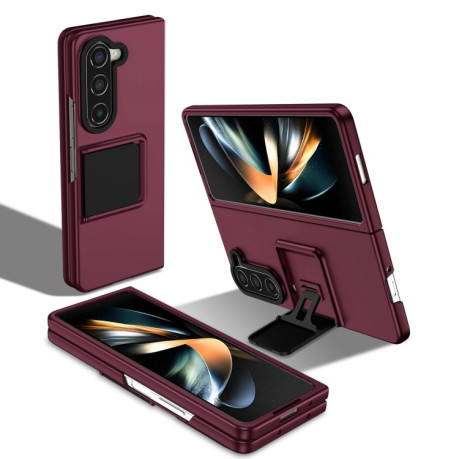 Противоударный чехол Three-dimensional Folding для Samsung Galaxy Fold 5 - винно-красный