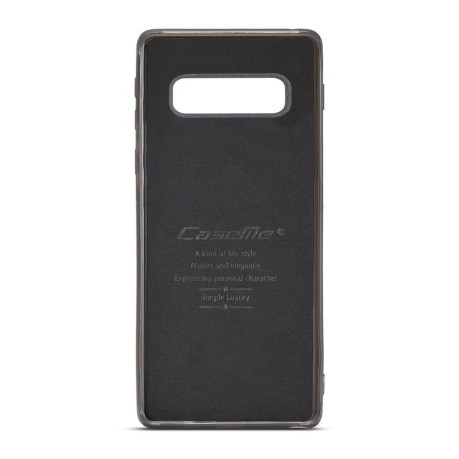 Шкіряний чохол-книжка CaseMe Qin Series Wrist Strap Wallet Style із вбудованим магнітом на Samsung Galaxy S10- червоний