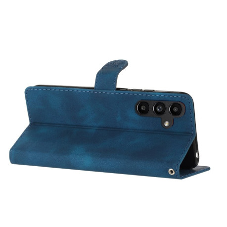 Чехол-книжка Flower Butterfly Embossing для Samsung Galaxy S25+ 5G - синий