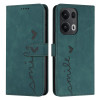 Чехол-книжка Retro Skin Feel Amile для OPPO Reno13 Pro - зеленый