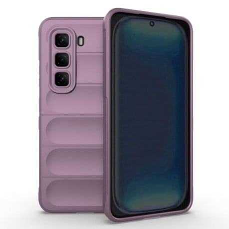 Силіконовий чохол Magic Flannel на Infinix Hot 50 Pro 4G Global - фіолетовий