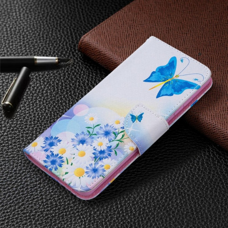 Чехол-книжка Colored Drawing Series на Samsung Galaxy S20 FE - Butterflies Love Flower