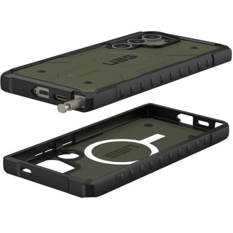 Оригинальный чехол Urban Armor Gear Pathfinder MagSafe для Samsung Galaxy S24 Ultra - Green