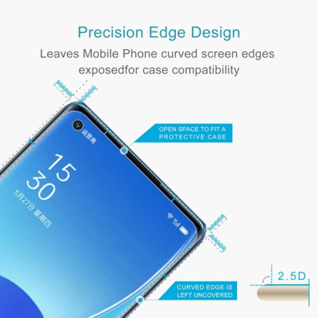 Защитное стекло 0.26mm 9H 2.5D на OPPO Reno7 Pro 5G / Reno6 Pro 5G