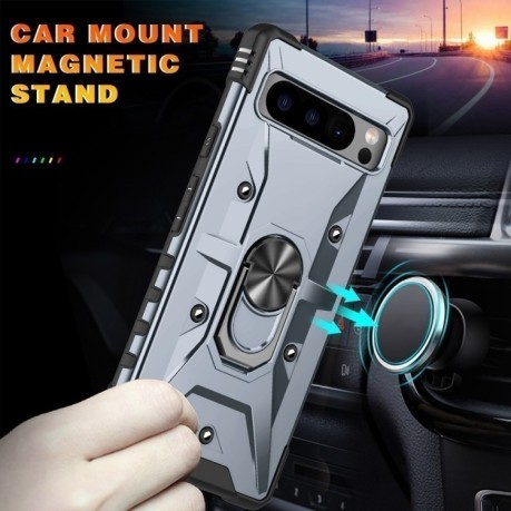 Протиударний чохол HMC 360 Degree Rotating Holder на Google Pixel 8 Pro - сірий