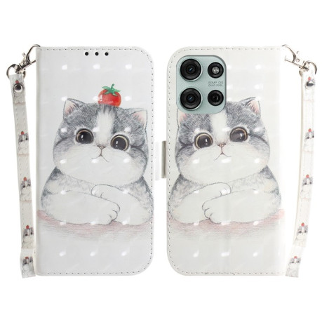Чохол-книжка 3D Painting для Motorola Moto G75 5G Global - Cat