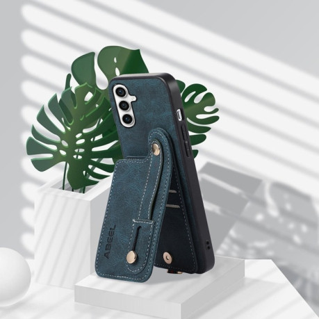 Протиударний чохол ABEEL Litchi Texture Card Bag Samsung Galaxy S23 FE 5G - синій