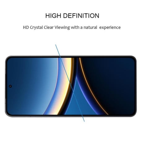 Захисне скло 9H HD 3D Curved (Edge Glue) на Xiaomi Poco F7