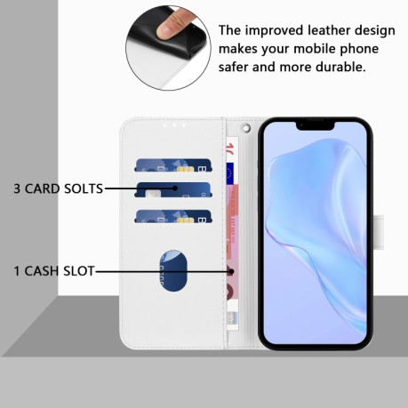 Чохол-книжка Skin Feel S-type для iPhone 16e - білий