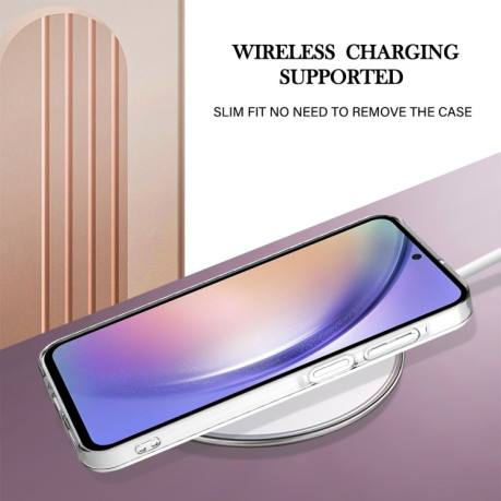 Противоударный чехол Electroplating IMD для Samsung Galaxy A15 5G - розовое золото