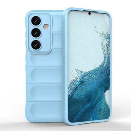 Силіконовий чохол Magic Flannel для Samsung Galaxy S24 5G - блакитний