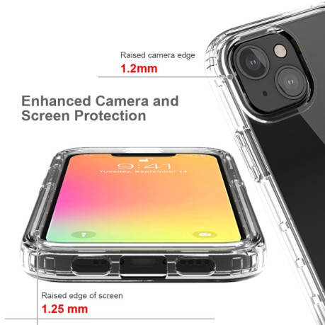 Чохол протиударний Two-color Gradual Change для iPhone 13 mini - червоний