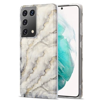 Протиударний чохол Gilt Marble на Samsung Galaxy S21 Ultra - сірий