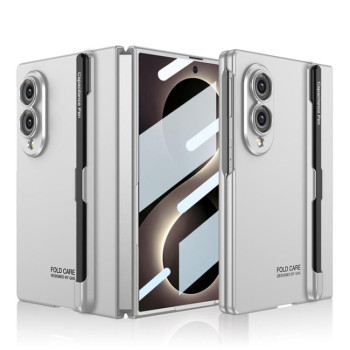 Чохол-книжка KK Integrated Ultra-thin Full Coverage Phone Flip Case with Pen Slot на Samsung Galaxy Fold8 5G — сріблястий