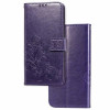 Чехол-книжка Lucky Clover Pressed Flowers Pattern на Samsung Galaxy A51 -фиолетовый