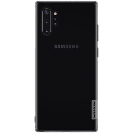 Ультратонкий силиконовый чехол NILLKIN Nature на Samsung Galaxy Note 10+ Plus- прозрачный