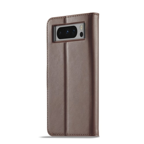Чехол книжка LC IMEEKE Calf Texture на Google Pixel 8 Pro - коричневый