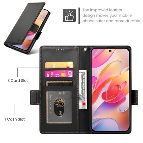 Чохол-книжка Side Buckle Magnetic Frosted Leather  для Samsung Galaxy A26 5G - чорний