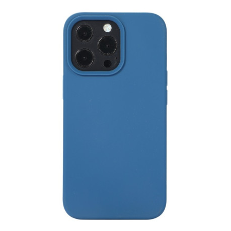 Силіконовий чохол Solid Color Liquid для iPhone 14 - синій