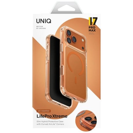 Оригінальний чохол Uniq LifePro Xtreme Magclick Charging на iPhone 17 Pro Max - Orange