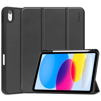 Чехол-книжка ENKAY Smart Series для iPad 11(2025)/iPad 10.9 (2022) - черный