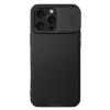 Противоударный чехол NILLKIN CamShield Pro со шторкой для камеры на iPhone 16 Pro Max - черный