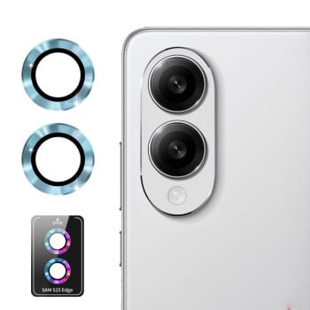 Захисне скло на камеру ENKAY Aluminium Samsung Galaxy S25 Edge - блакитне