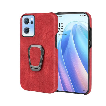 Чехол Ring Holder для OPPO Reno7 5G -красный