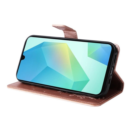 Чохол-книжка Embossed Butterfly  для Samsung Galaxy A26 5G - рожеве золото